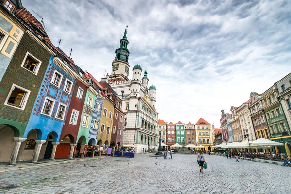 Den sentrale plassen i Poznan – stockfoto