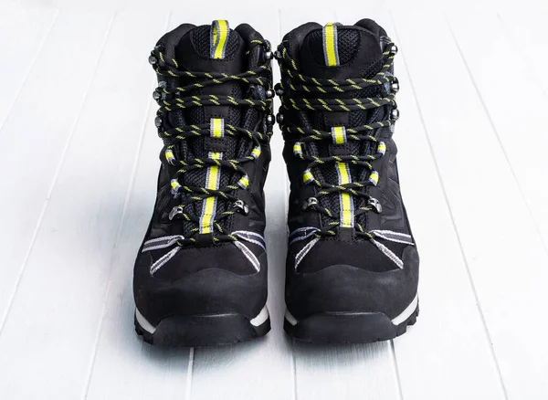 Black hiking boot — Stock Photo, Image