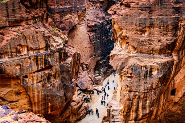 约旦Petra的洛基小路 — 图库照片