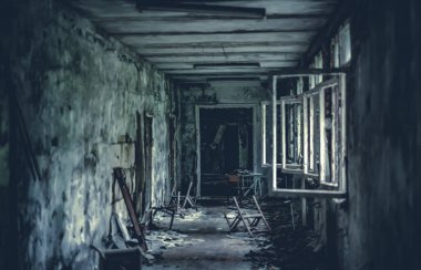 Pripyat 'ta terk edilmiş radyoaktif okul