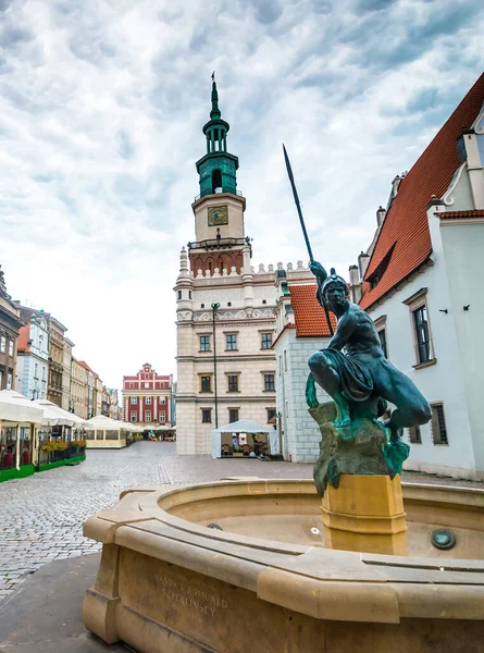 Den sentrale plassen i Poznan – stockfoto