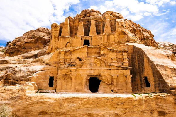 Oude graf in Petra, Jordan — Stockfoto