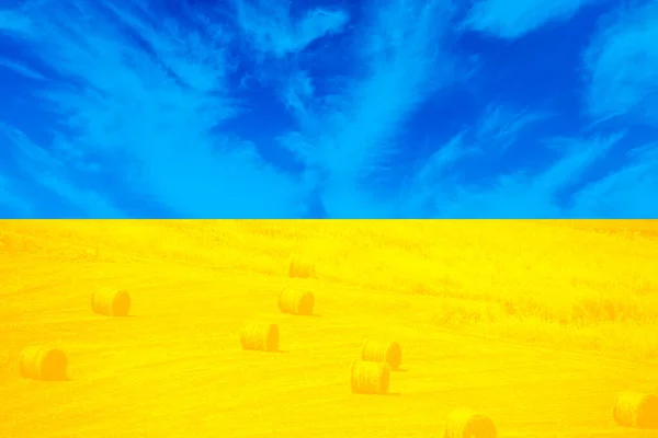 Символізуючи прапор України — стокове фото