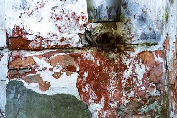 손상된 오래 된 흰 벽, 배경 — 스톡 사진