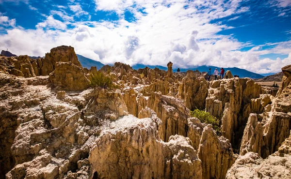 Paisajes del Valle de la Luna cerca de La Paz en Bolivia — Foto de Stock