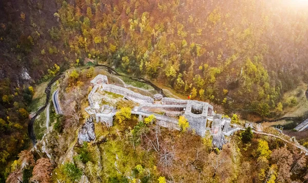 Castillo de Poenari en Rumania — Foto de Stock