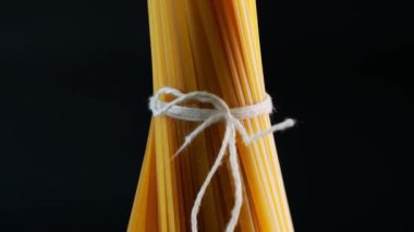 pişmemiş makarna yakın çekim