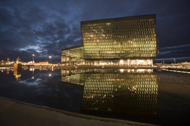 Harpa konser salonu Binası Reykjavik, İzlanda