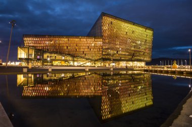 Harpa konser salonu Binası Reykjavik, İzlanda