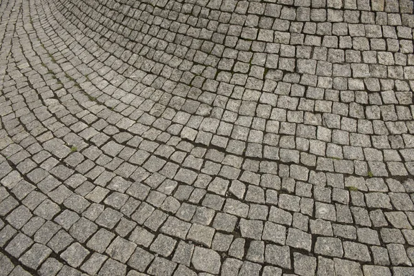 Cement tile curving outward into a bulge — Stock Photo, Image