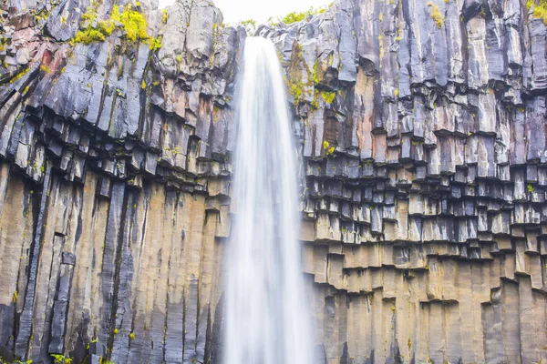Skaftafell Waterfall Long Exposure — Stock Photo, Image