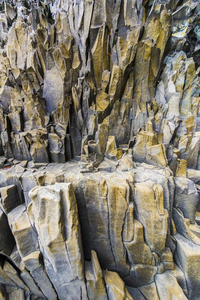 Basalt columns texture — Stock Photo, Image