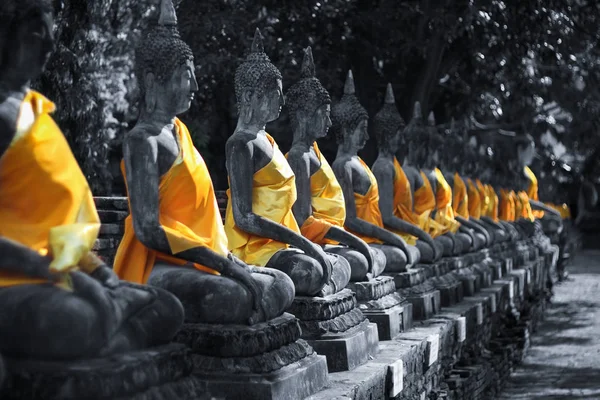 Estátua de buddha velho — Fotografia de Stock