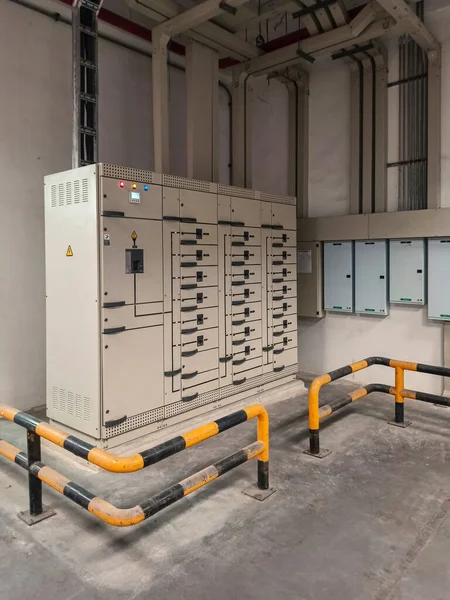 Electric control cabinet substation in factory plant