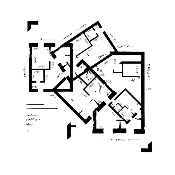 Latar belakang arsitektur vektor - Stok Vektor