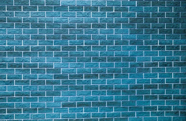 Blue wall bricks texture background mock-up. Space for text