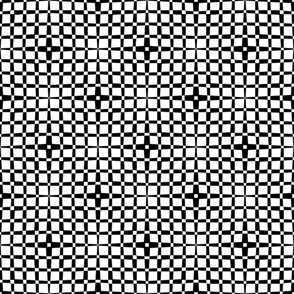 典雅的黑色和白色矢量模式，几何方形瓷砖 — 图库矢量图片