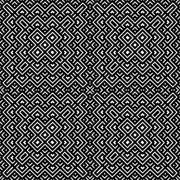 Geometrisk sømløse mønster sort og hvid farve – Stock-vektor