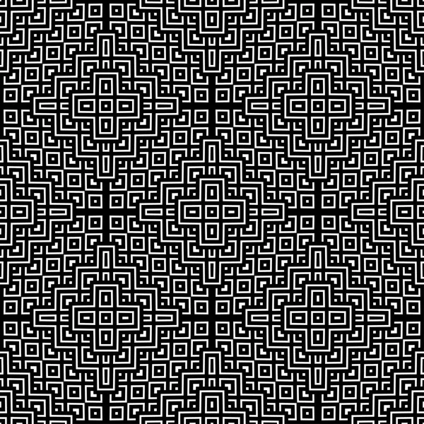 Geometrik seamless modeli siyah beyaz renk
