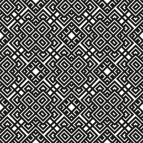 Geometrický vzor bezešvé černé a bílé barvy — Stockový vektor