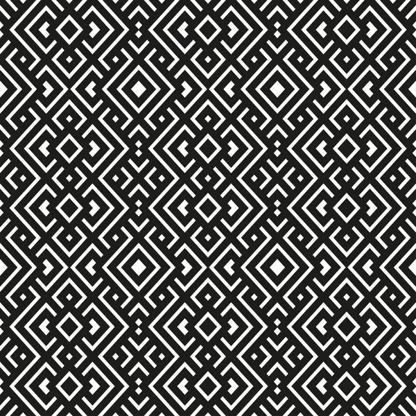 Geometriska sömlösa mönster svart och vit färg — Stock vektor