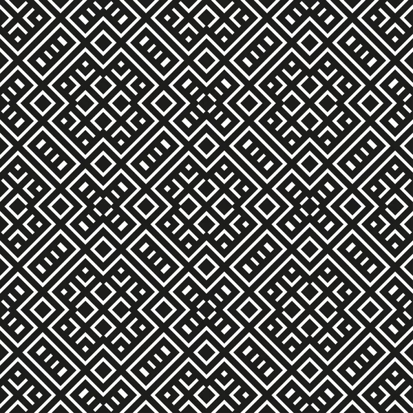 Geometriska sömlösa mönster svart och vit färg — Stock vektor