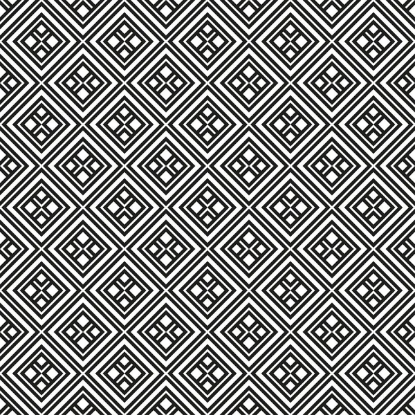 Geometrical pattern black and white color — Stock Vector