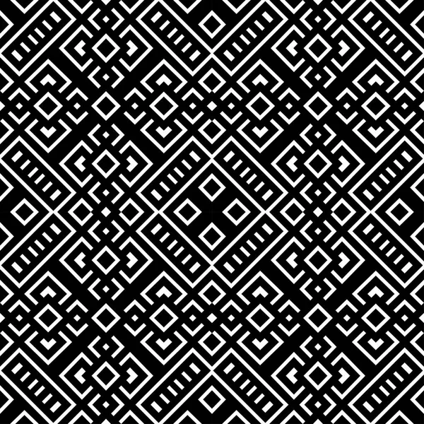 Geometrisches Muster schwarze und weiße Farbe — Stockvektor