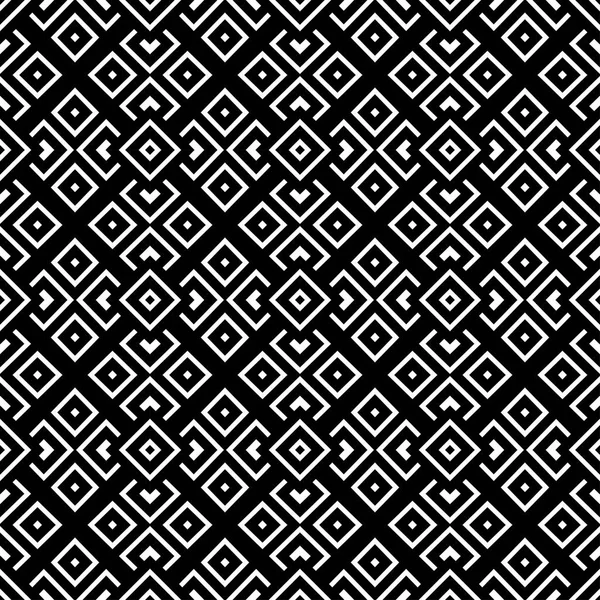 Geometrical pattern black and white color — Stock Vector