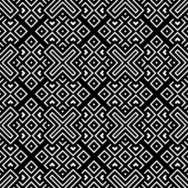 Geometrical pattern black and white color — Stock Vector