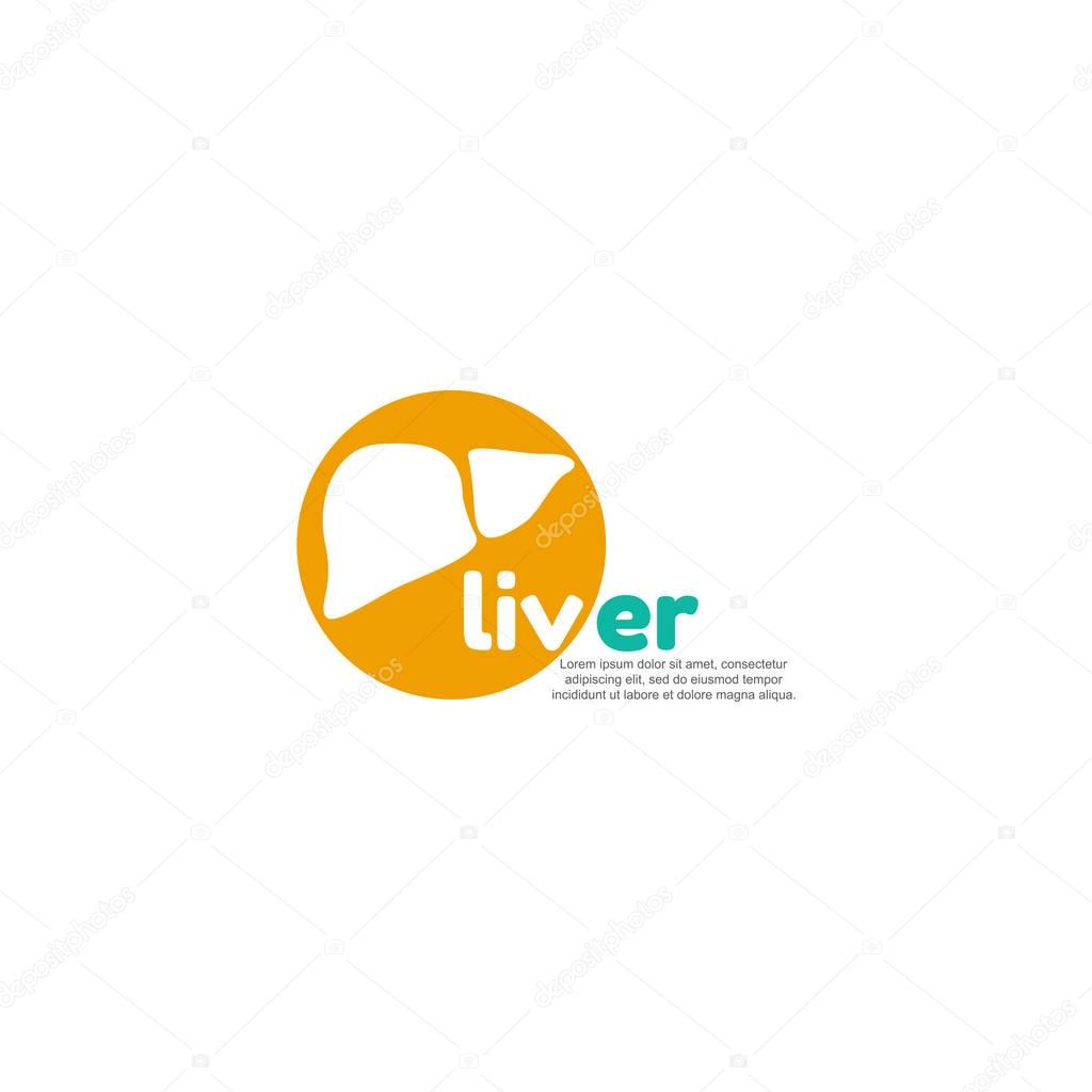 Template logo for liver. Hepatology clinic