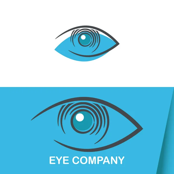 Modelo do logotipo da visão ocular — Vetor de Stock