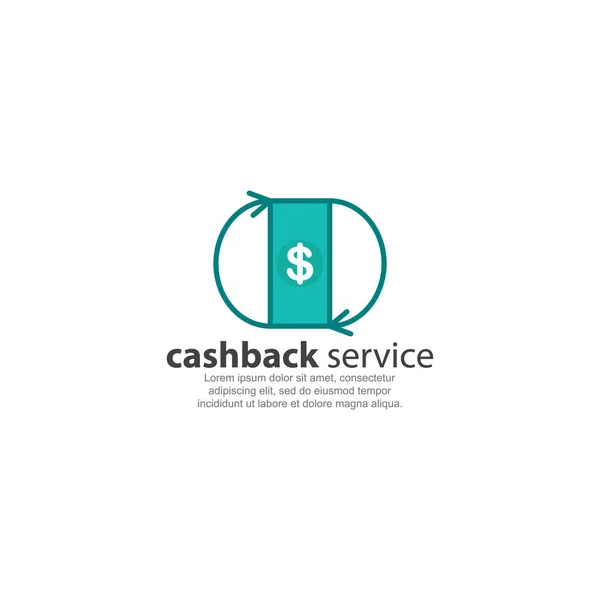 Логотип шаблона для сервиса cashback . — стоковый вектор