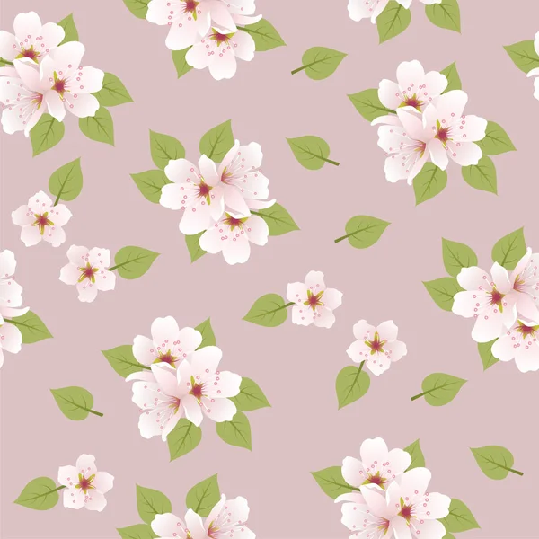 Vector fundo floral sem costura Vetor De Stock