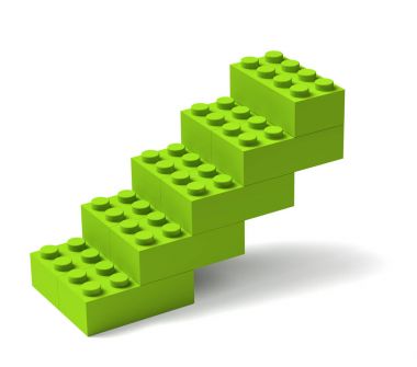 Bina merdiven bloklar 3d