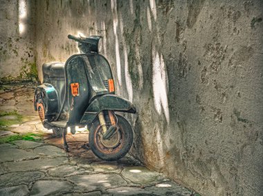 eski İtalyan scooter