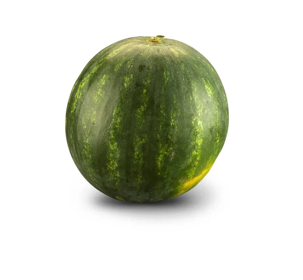 Biologische watermeloen geïsoleerd — Stockfoto