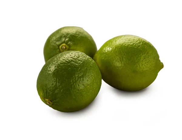 Limas orgánicas aisladas — Foto de Stock