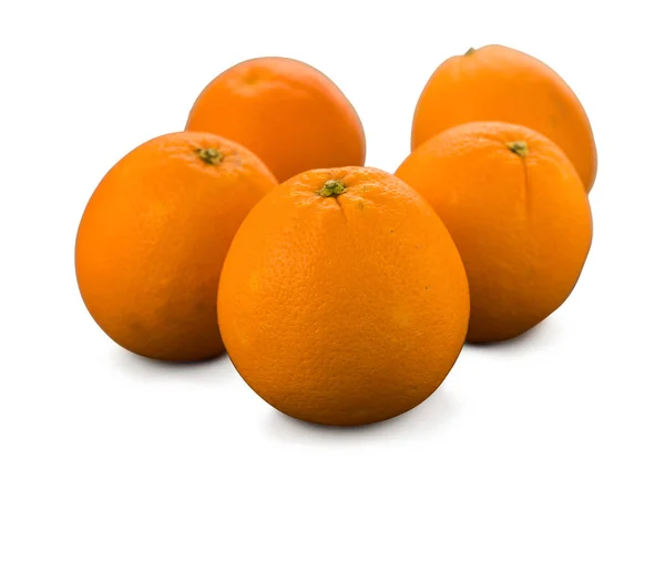 Stor ekologisk apelsin isolerad på vit — Stockfoto