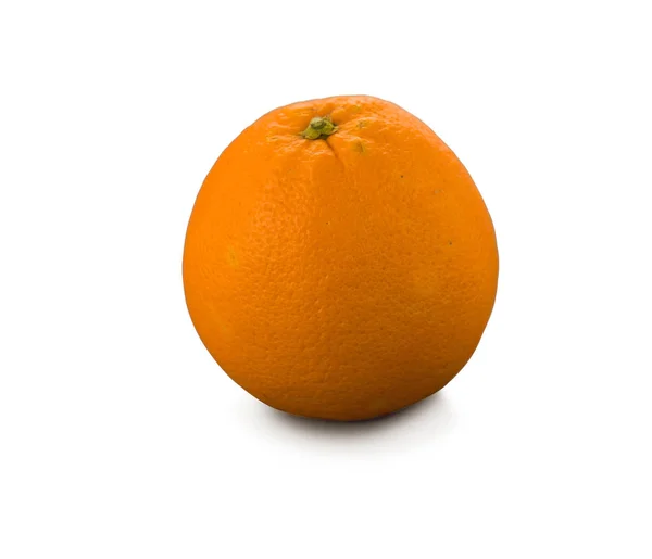 大規模な有機オレンジ白で隔離 — ストック写真