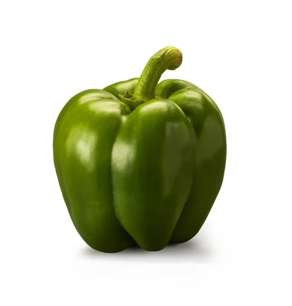 Groene peper geïsoleerd — Stockfoto