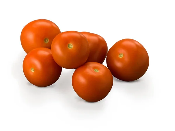 Organic classic Tomatoes isolated on white background — Stock Photo, Image