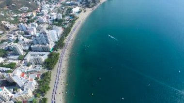 Santa Marta, Kolombiya. Hava şehri görünümü.