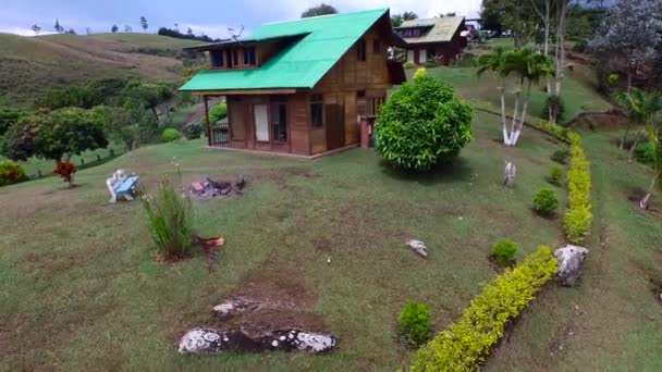 Lago Calima Cali Colombia Choza Madera — Vídeo de stock