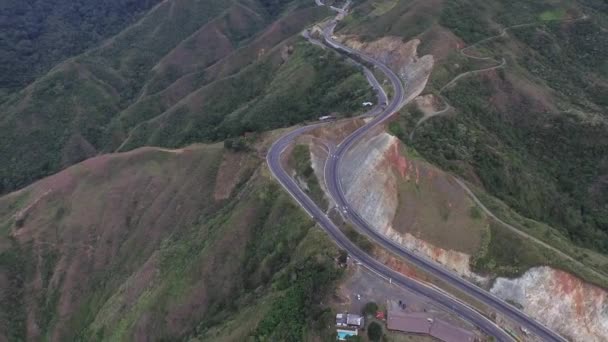 车路通山路 Colobmbia 哥伦比亚野生自然和景观 — 图库视频影像