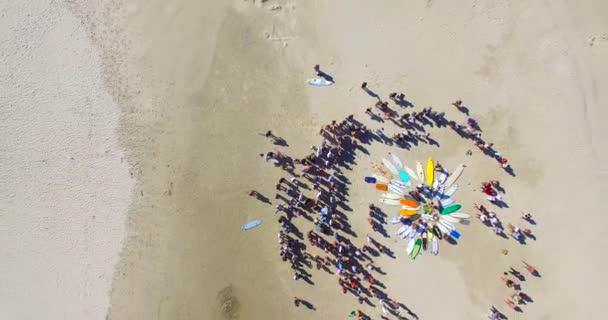 Surf Cultura Uma Para Fora — Vídeo de Stock