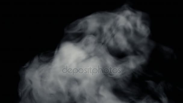 Βαρύ καπνό που κινείται κοντά στο έδαφος από την δεξιά πλευρά — Αρχείο Βίντεο