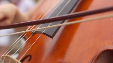 Hanımefendi göndermek Çello çalan el