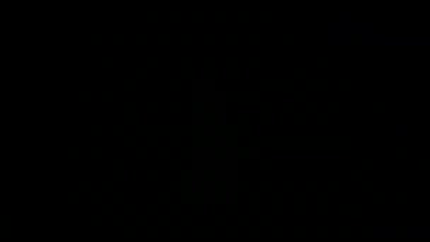 Белый водяной пар на черном фоне — стоковое видео