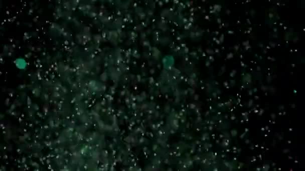 Realista Glitter Explodindo em fundo preto . — Vídeo de Stock